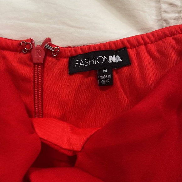 Red Mini Dress - Picture 2 of 7